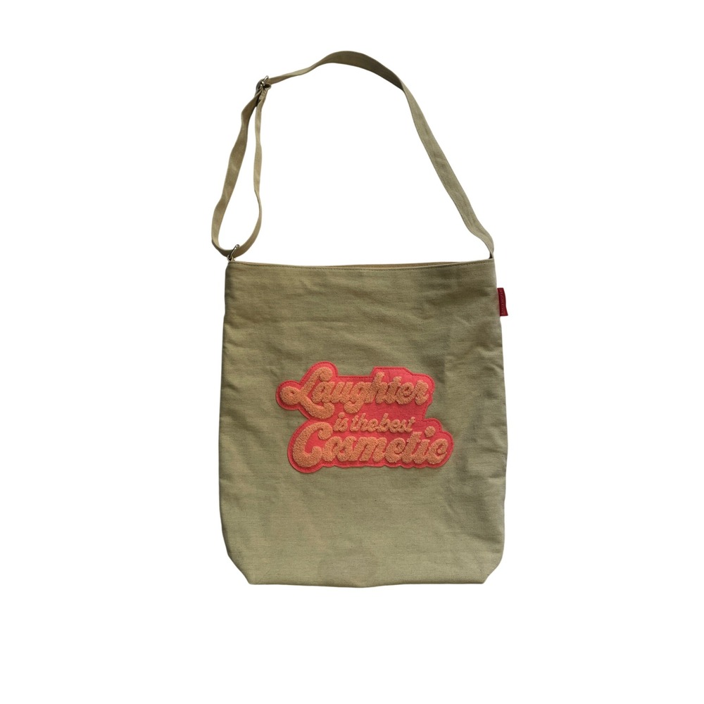 Benefit Cosmetics Laughter is the Best Cosmetic Denim Tote Bag